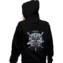 Load image into Gallery viewer, Shirts Zippered Hoodies, Unisex / Small / Black Japanese Boar
