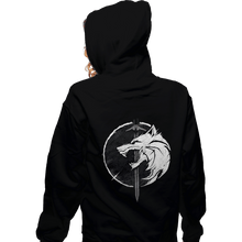Load image into Gallery viewer, Shirts Pullover Hoodies, Unisex / Small / Black Wh1t3 W0lf
