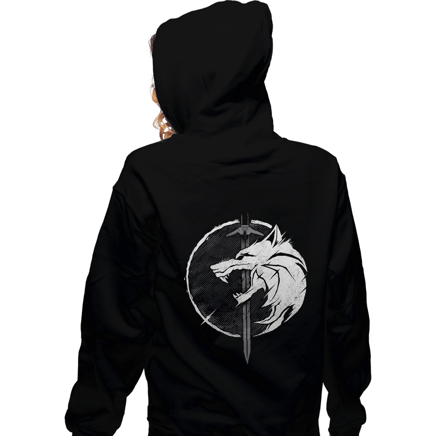 Shirts Pullover Hoodies, Unisex / Small / Black Wh1t3 W0lf