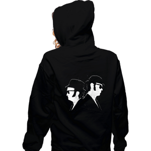 Daily_Deal_Shirts Zippered Hoodies, Unisex / Small / Black The Blues Bros