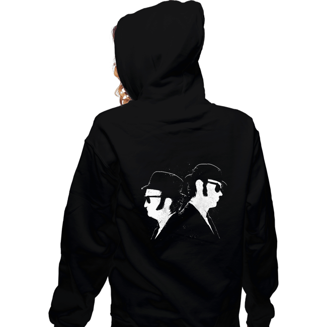 Daily_Deal_Shirts Zippered Hoodies, Unisex / Small / Black The Blues Bros