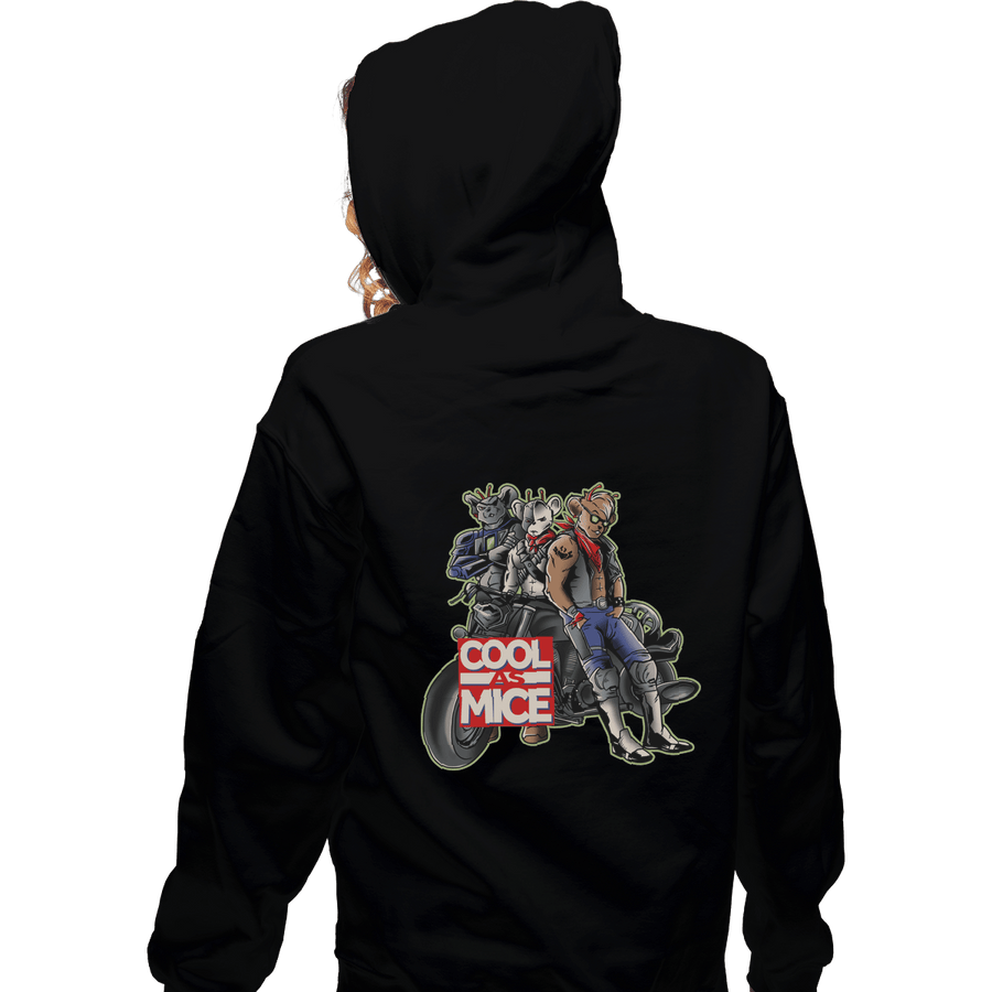Shirts Zippered Hoodies, Unisex / Small / Black Cool As Mice
