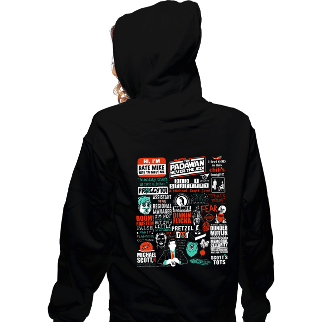 Shirts Zippered Hoodies, Unisex / Small / Black All Things Office