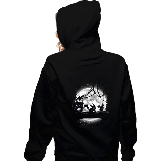 Shirts Zippered Hoodies, Unisex / Small / Black Moonlight Electric Types