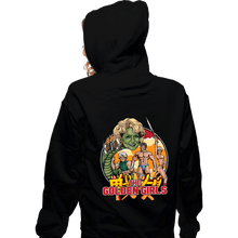 Load image into Gallery viewer, Daily_Deal_Shirts Zippered Hoodies, Unisex / Small / Black Golden Axe Girls

