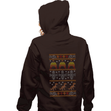 Load image into Gallery viewer, Daily_Deal_Shirts Zippered Hoodies, Unisex / Small / Dark Chocolate Shiny Christmas
