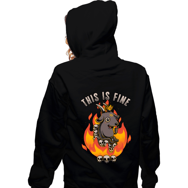 Secret_Shirts Zippered Hoodies, Unisex / Small / Black Demonically Fine