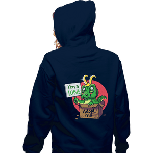 Secret_Shirts Zippered Hoodies, Unisex / Small / Navy Adopt This Alligator