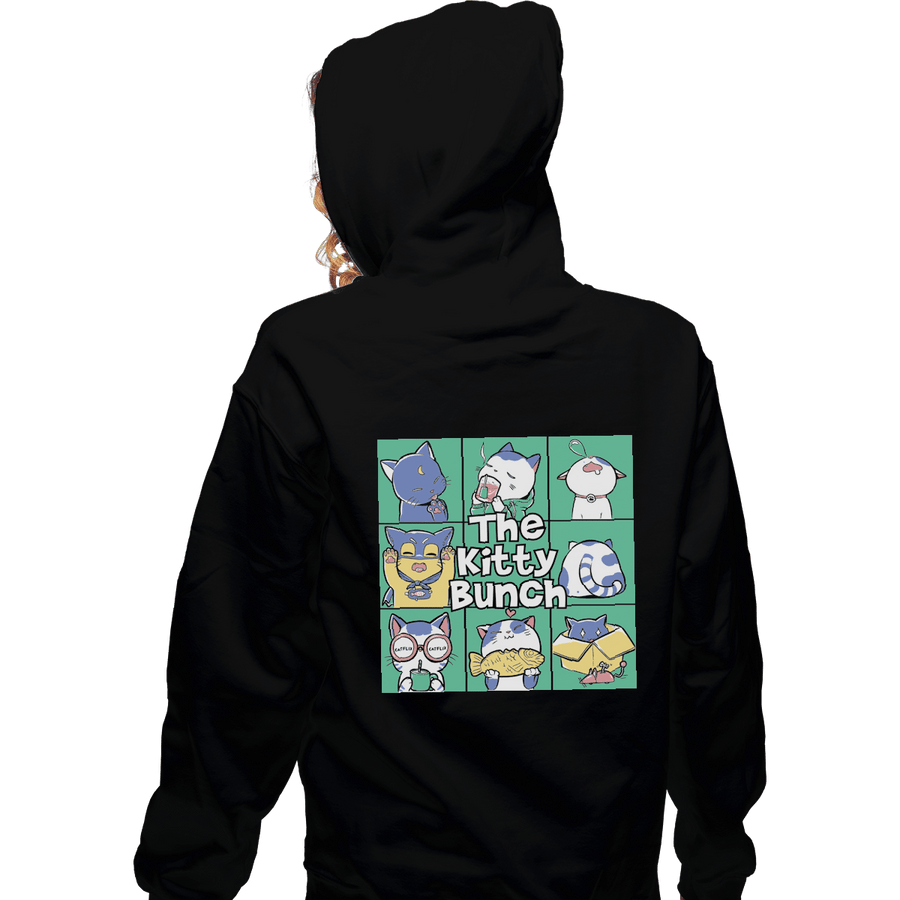 Shirts Zippered Hoodies, Unisex / Small / Black The Kitty Bunch