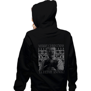 Shirts Zippered Hoodies, Unisex / Small / Black Ya Filthy Animal