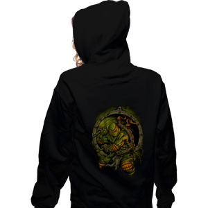 Secret_Shirts Zippered Hoodies, Unisex / Small / Black TMNT Mikey