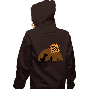 Shirts Zippered Hoodies, Unisex / Small / Dark Chocolate Apocalypsis Signal