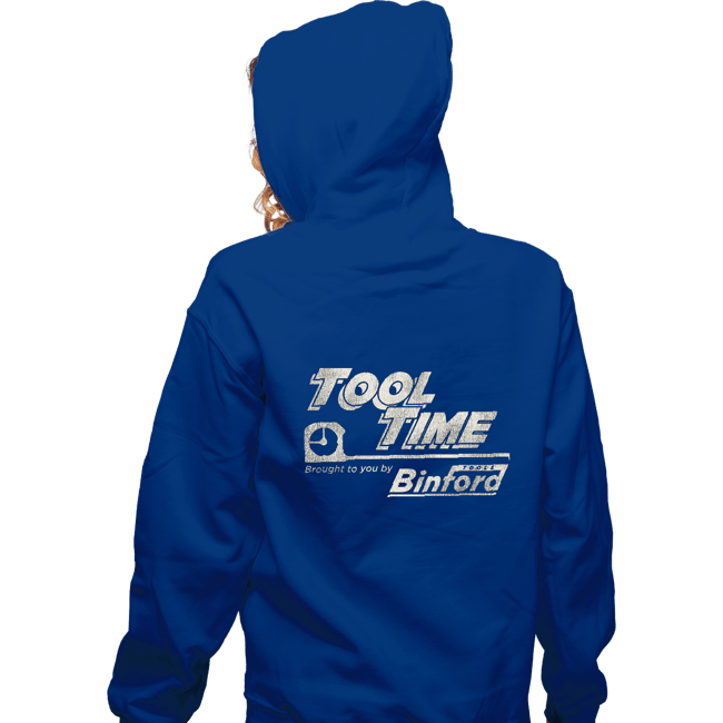 Daily_Deal_Shirts Zippered Hoodies, Unisex / Small / Royal Blue Tool Time