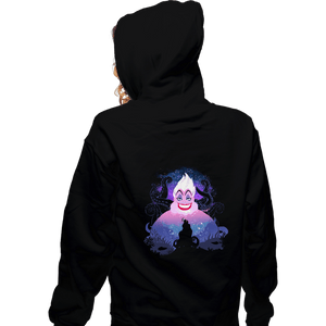 Daily_Deal_Shirts Zippered Hoodies, Unisex / Small / Black Sea Sorceress