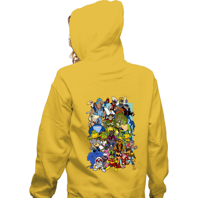Daily_Deal_Shirts Zippered Hoodies, Unisex / Small / White Saturday Morning Mutants
