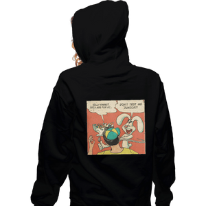 Shirts Zippered Hoodies, Unisex / Small / Black Don't Test Me