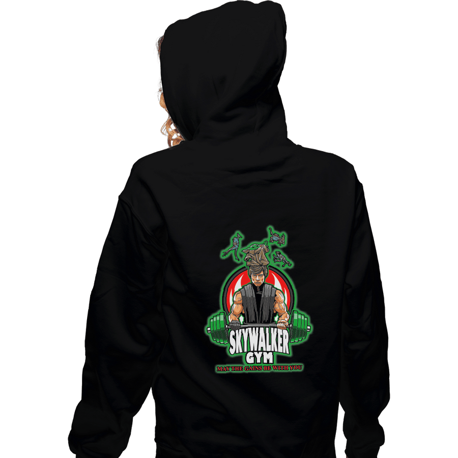 Shirts Zippered Hoodies, Unisex / Small / Black Skywalker Gym
