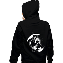 Load image into Gallery viewer, Daily_Deal_Shirts Zippered Hoodies, Unisex / Small / Black The Crescent Moon
