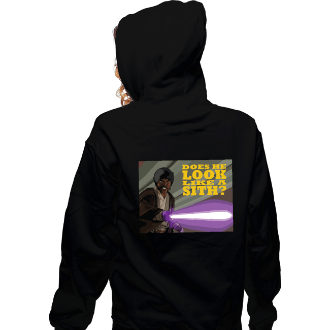 Secret_Shirts Zippered Hoodies, Unisex / Small / Black Jedi Jules Windu