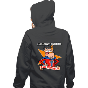 Shirts Zippered Hoodies, Unisex / Small / Dark Heather Evil Neighbor