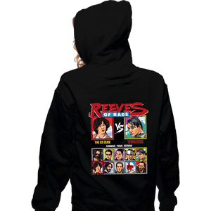Shirts Zippered Hoodies, Unisex / Small / Black Reeves Of Rage