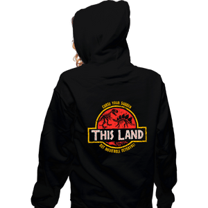 Daily_Deal_Shirts Zippered Hoodies, Unisex / Small / Black This Land