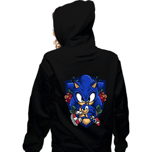 Daily_Deal_Shirts Zippered Hoodies, Unisex / Small / Black Sonic The Hedgehog