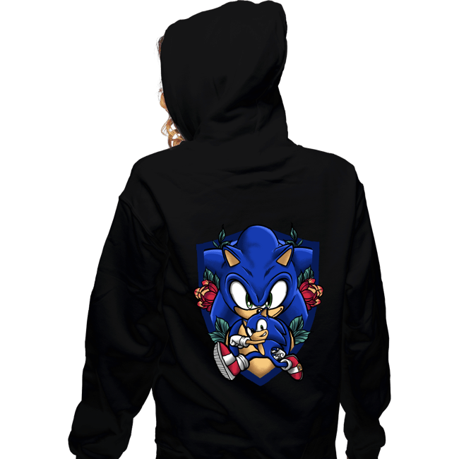 Daily_Deal_Shirts Zippered Hoodies, Unisex / Small / Black Sonic The Hedgehog