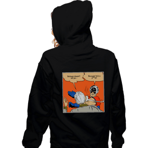 Secret_Shirts Zippered Hoodies, Unisex / Small / Black Peace Slap