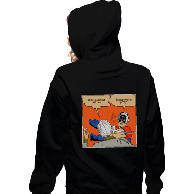 Secret_Shirts Zippered Hoodies, Unisex / Small / Black Peace Slap