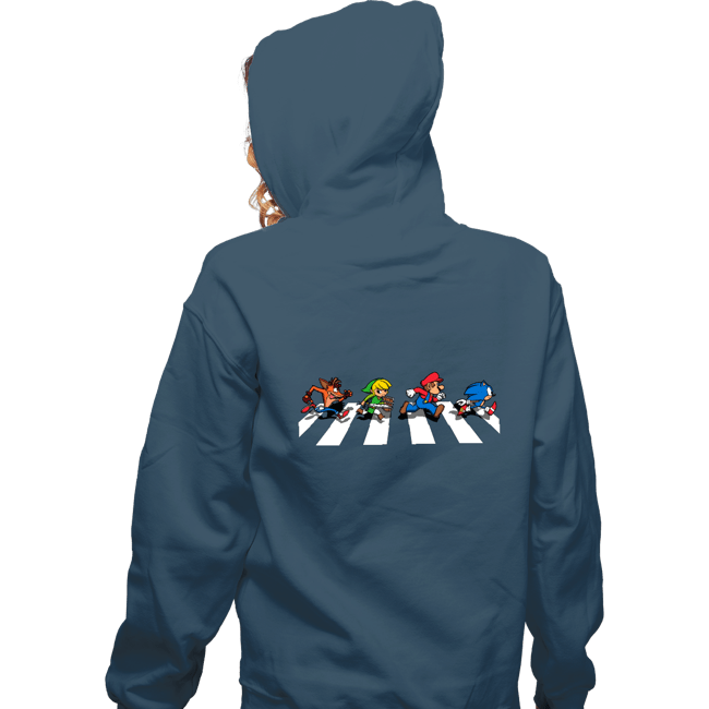 Secret_Shirts Zippered Hoodies, Unisex / Small / Indigo Blue The Pixels