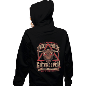 Shirts Zippered Hoodies, Unisex / Small / Black Gatekeeper