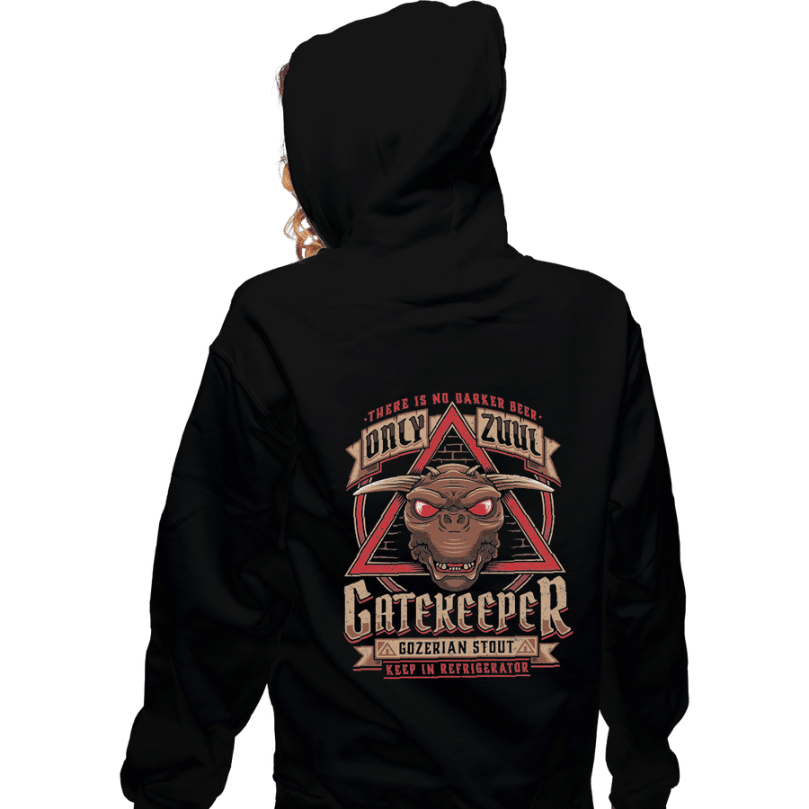 Shirts Zippered Hoodies, Unisex / Small / Black Gatekeeper