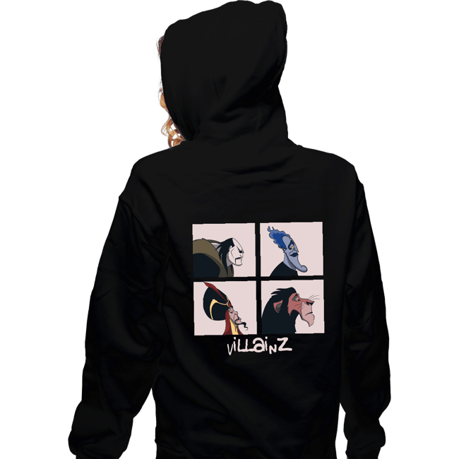 Secret_Shirts Zippered Hoodies, Unisex / Small / Black 90s Villains