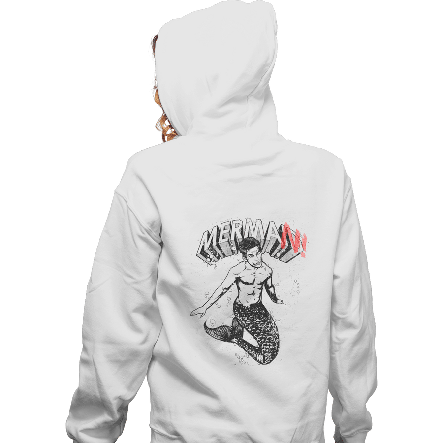 Shirts Zippered Hoodies, Unisex / Small / White Merman Zoolander