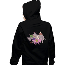 Load image into Gallery viewer, Secret_Shirts Zippered Hoodies, Unisex / Small / Black Mutant Animals!
