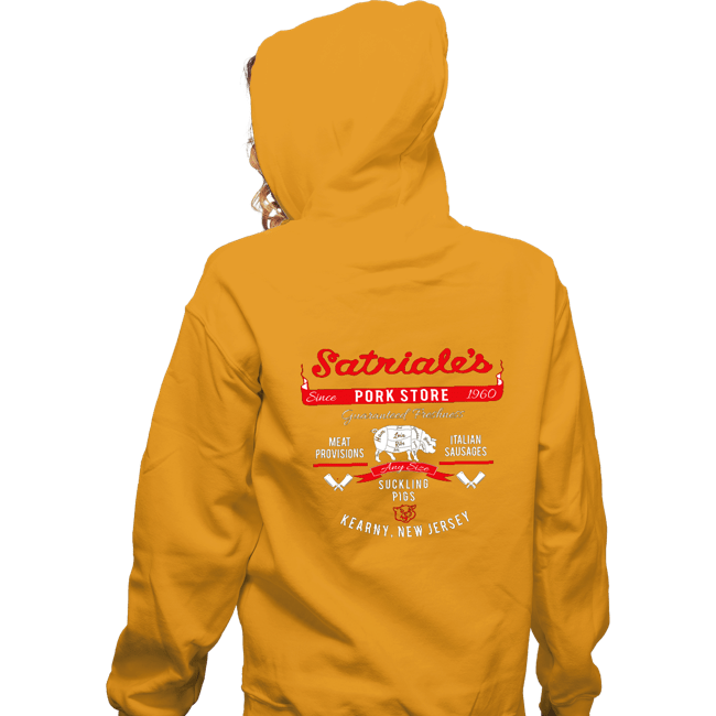 Secret_Shirts Zippered Hoodies, Unisex / Small / White Satriales Pork Market