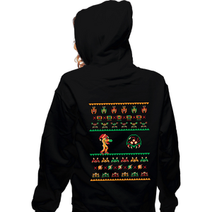 Shirts Zippered Hoodies, Unisex / Small / Black We Wish You A Metroid Christmas