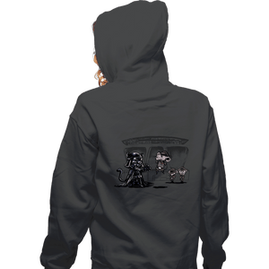 Secret_Shirts Zippered Hoodies, Unisex / Small / Dark Heather Cat Vader