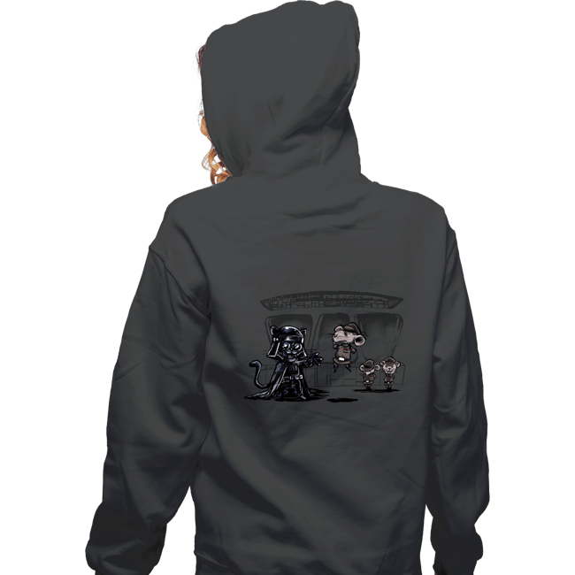 Secret_Shirts Zippered Hoodies, Unisex / Small / Dark Heather Cat Vader