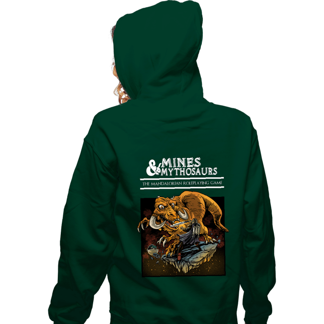 Secret_Shirts Zippered Hoodies, Unisex / Small / Irish Green Mines And Mithosaurs