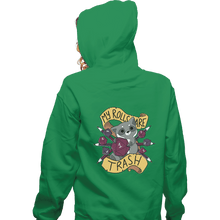 Load image into Gallery viewer, Shirts Zippered Hoodies, Unisex / Small / Irish Green My Rolls Are Trash
