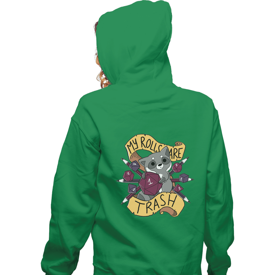 Shirts Zippered Hoodies, Unisex / Small / Irish Green My Rolls Are Trash