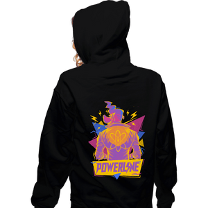 Daily_Deal_Shirts Zippered Hoodies, Unisex / Small / Black Powerline