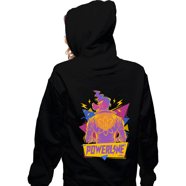 Daily_Deal_Shirts Zippered Hoodies, Unisex / Small / Black Powerline