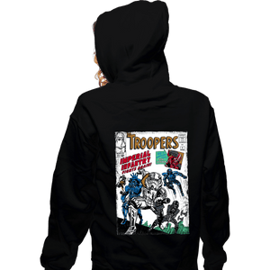 Daily_Deal_Shirts Zippered Hoodies, Unisex / Small / Black The Troopers