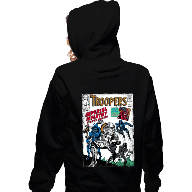 Daily_Deal_Shirts Zippered Hoodies, Unisex / Small / Black The Troopers