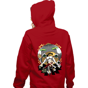 Daily_Deal_Shirts Zippered Hoodies, Unisex / Small / Red The Pose