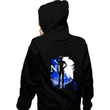 Load image into Gallery viewer, Shirts Zippered Hoodies, Unisex / Small / Black Cosmic Pilot
