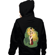 Load image into Gallery viewer, Secret_Shirts Zippered Hoodies, Unisex / Small / Black Leia &amp; Jabba
